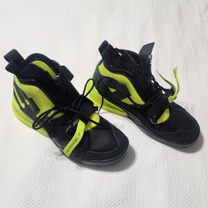 Stylish Black and Neon Green Athletic Shoes